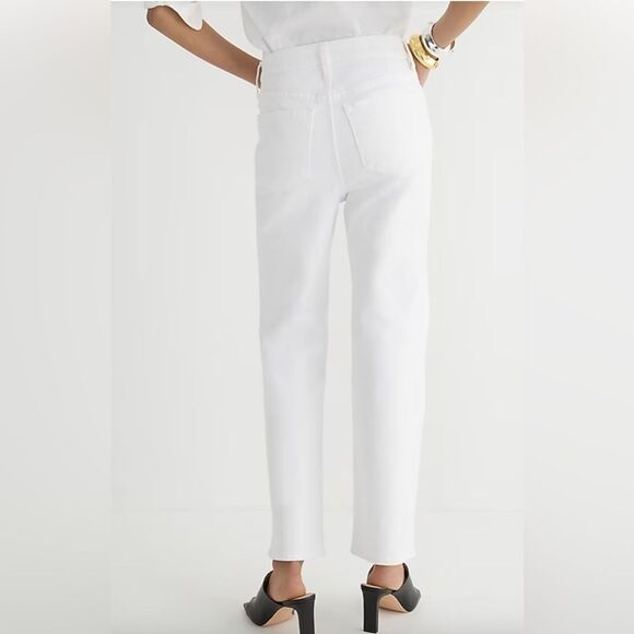 NEW J. Crew High Rise Slim Demi Boot Jean in White Wash - Picture 3 of 7